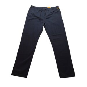 Timberland Slim Tapered Men's 36x32 Navy Blue Drawstring Chino Pants NEW NWT